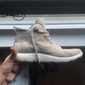 Cream Timberland boots